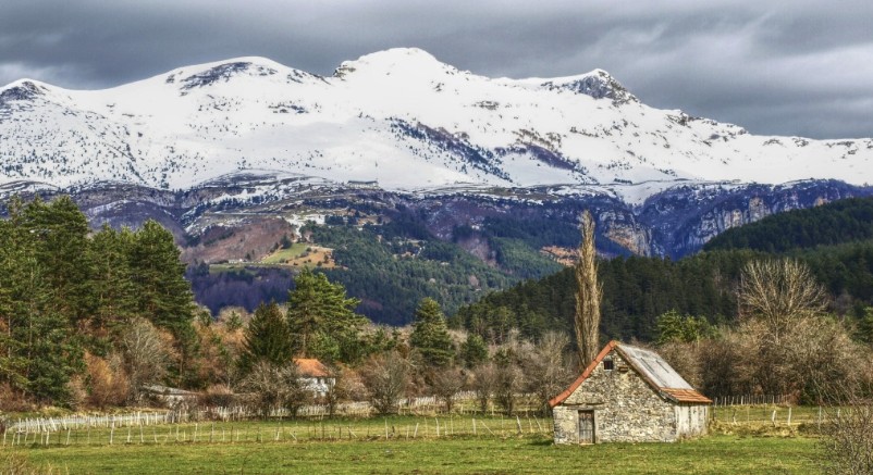 Paisaje montañoso del Valle de Belagua